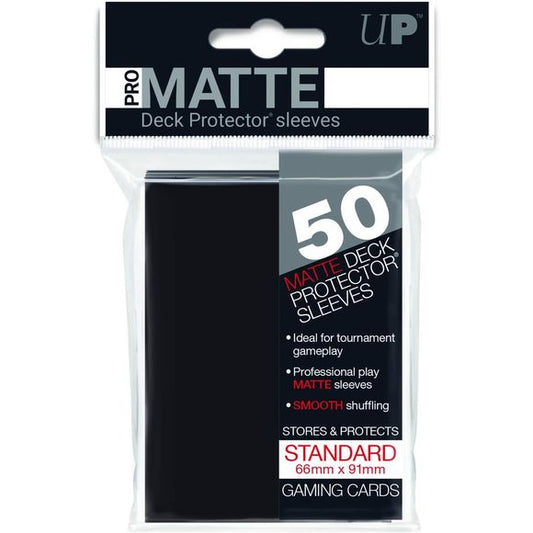 Ultra Clear Professional Matte Deck Protector Sleeves - Easy Shuffling. Ideal For Tournaments - Non Glare / Non Reflective - Acid Free / No Pvcee / No Pvc. Fits Inside Ultra Pro 9 Pocket Pages. 50 Sleeves ideal for gaming and collecting.