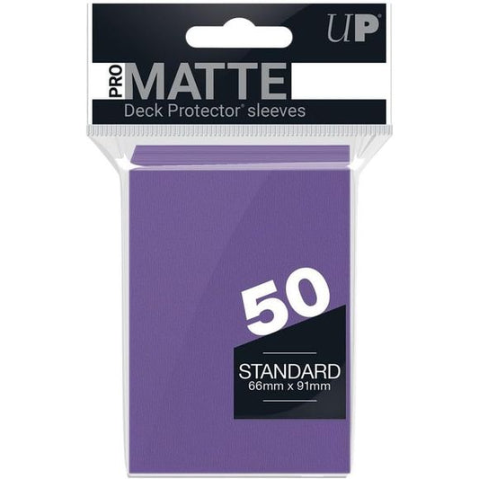 Ultra Clear Professional Matte Deck Protector Sleeves - Easy Shuffling. Ideal For Tournaments - Non Glare / Non Reflective - Acid Free / No Pvcee / No Pvc. Fits Inside Ultra Pro 9 Pocket Pages. 50 Sleeves ideal for gaming and collecting.