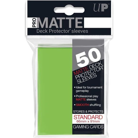 Ultra Clear Professional Matte Deck Protector Sleeves - Easy Shuffling. Ideal For Tournaments - Non Glare / Non Reflective - Acid Free / No Pvcee / No Pvc. Fits Inside Ultra Pro 9 Pocket Pages. 50 Sleeves ideal for gaming and collecting.