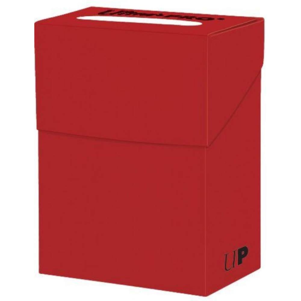 These solid color Ultra PRO Deck Boxes are an economical and convenient way to store, organize and protect your value card collections and gaming decks. Made from archival-safe polypropylene and available in a variety of popular colors to denote game faction or to fit your style. No-velcro, flip-top cover makes it easy to open and close.