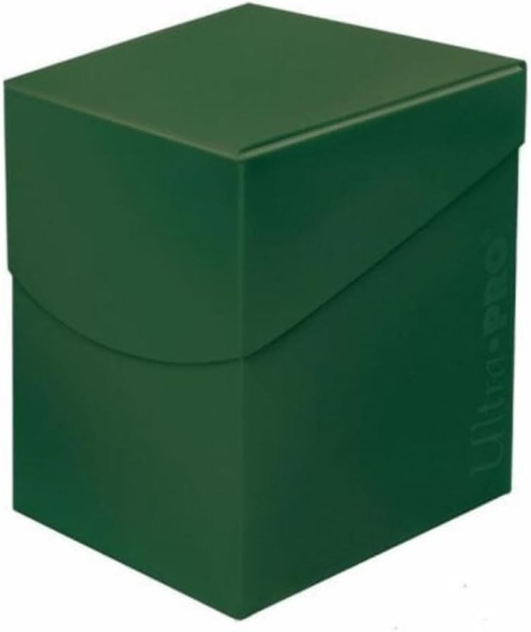 Holds up to 110 Standard gaming sleeved cards. Self-locking lid design with thumb notch for easy access to cards.