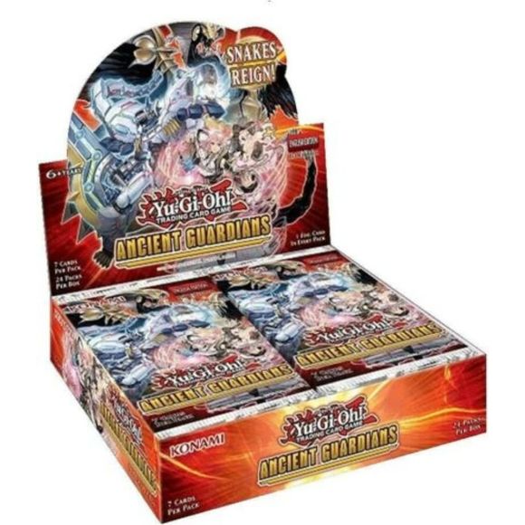 Yugioh Ancient Guardians 1st Edition Booster Box  - 24 Packs of 7 Cards | Galactic Toys & Collectibles