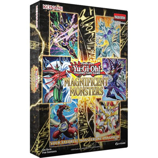 Each box of Magnificent Monsters contains:
• 3 x 5-card packs
• 3 Secret Rares with a chance to upgrade to Starlight Rare