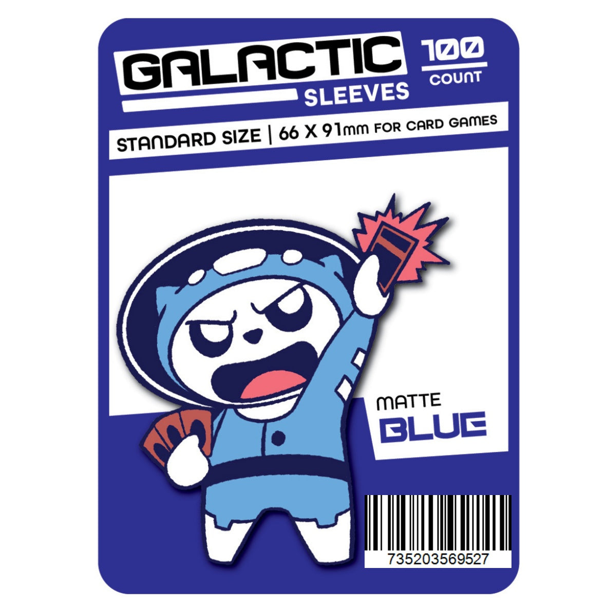 These solid color sleeves hold standard size cards. Clear side uses non-glare matte material for softer feel and smoother shuffle. Stores and protects standard sized cards. 100 sleeves per package. 66 x 91mm size sleeves for card games, perfect for Pokemon, Magic: the Gathering, Digimon, One Piece, and other card games!