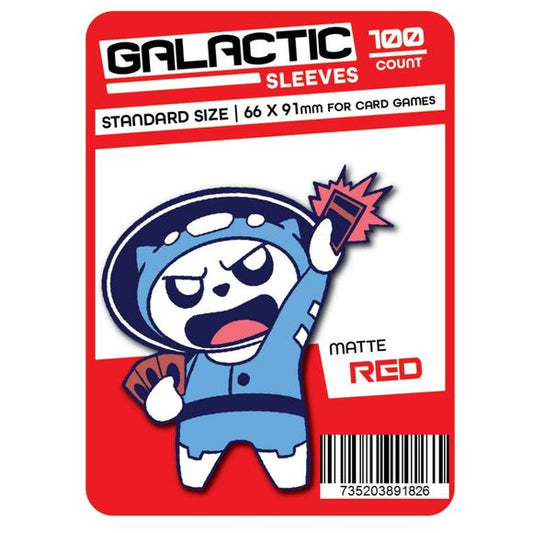 These solid color sleeves hold standard size cards. Clear side uses non-glare matte material for softer feel and smoother shuffle. Stores and protects standard sized cards. 100 sleeves per package. 66 x 91mm size sleeves for card games, perfect for Pokemon, Magic: the Gathering, Digimon, One Piece, and other card games!
