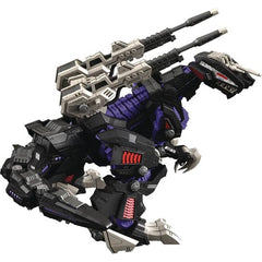 From Takara Tomy. Takara Tomy's "Realize" model-kit series brings you enhanced mobility, ease of assembly, and collectability. The number of parts, size, design, and structure are all pursued from the user's perspective. This new "Realize" 1/100-scale model kit of the Geno Saurer from "Zoids" has a specially designed movable mechanism for posability, making it easy to put the finished model into various action poses characteristic of bidepdal dinosaur-type Zoids. The fins on the tail can be deployed to take