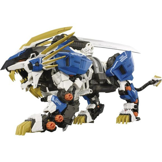 From Takara Tomy and Zoids comes the Zoids Advanced Zi AZ-03EX Murasame Liger (Original Color Ver.) 1/72 Scale Model Kit!

The Murasame Blade, the Murasame Liger's ultimate weapon, comes with both a plated version and a phosphorescent version for interchangeable use. The Murasame Blade freely moves forward, backward, left, and right. Its base features an extendable mechanism, further expanding posing possibilities. Includes a 1/72 scale pilot figure (enlisted soldier) that can be seated in the cockpit (unpa