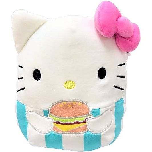 Squishmallow 8 in. Hello Kitty with Hamburger | Galactic Toys & Collectibles
