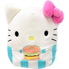 Squishmallow 8 in. Hello Kitty with Hamburger | Galactic Toys & Collectibles