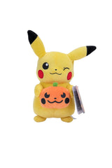Get into the Halloween spirit with this Pokémon 8 Inch Plush Halloween Assortment! Featuring fan favorites like Pikachu, Eevee, and more dressed in festive costumes, these officially licensed plush bring seasonal magic to any shelf. Each plush is soft, huggable, and full of trick-or-treat charm, making them a must-have for collectors and fans alike. 1 at random, collection includes Pikachu, Squirtle, and Eevee