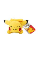 Experience the land of dreams with the Pokémon 5-Inch Sleeping Plush Assortment. This adorable collection features iconic Pokémon characters in a unique sleeping posture. These mini plushies are perfect for bedtime or whenever you need a cuddle. Each plush is crafted with super-soft material, ideal for snuggling up after a day of Pokémon adventures. 1 at Random. Assortment includes possibility of Pikachu, Charmander, Rockruff, Happiny