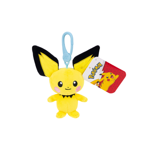The Pokémon 3.5 Inch Clip-On Plush Assortment brings fan-favorite Pokémon to life in a collectible, travel-ready size. Featuring ultra-soft plush and an attached clip, these officially licensed companions are perfect for backpacks, bags, keys, and collecting on the go.