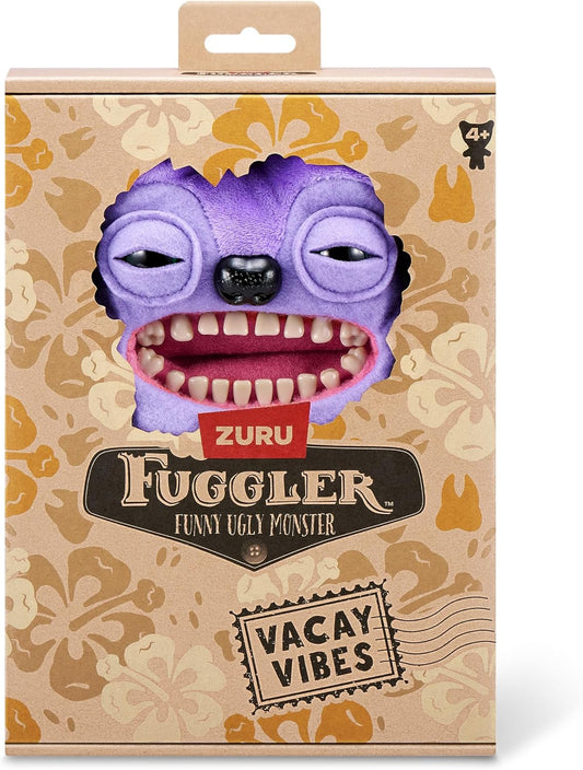 ZURU Fuggler Vacay Vibes Greedy Grinner Purple 9-inch Stuffed Plush