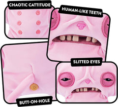 ZURU Fuggler Alley Cats Wrinkle Mcstinkles 9-inch Stuffed Plush