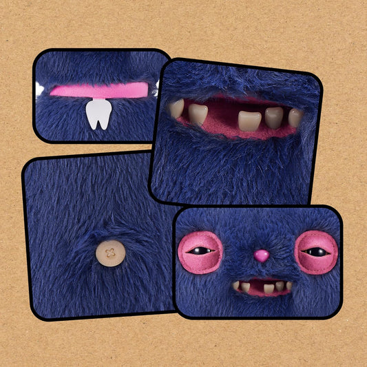 ZURU Fuggler Alley Cats Cheezee Grey 9-inch Stuffed Plush