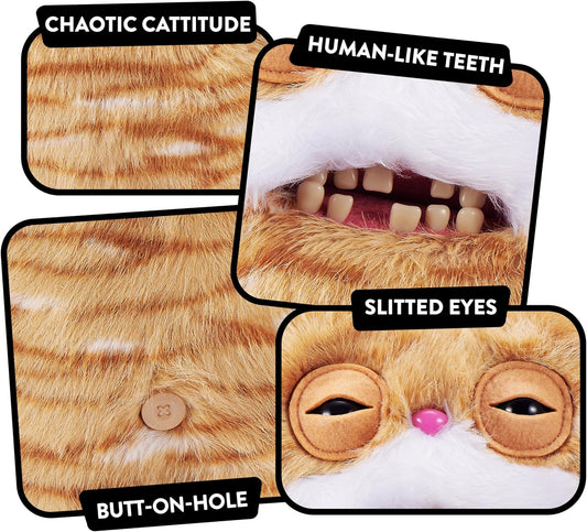 ZURU Fuggler Alley Cats Stinkface 9-inch Stuffed Plush