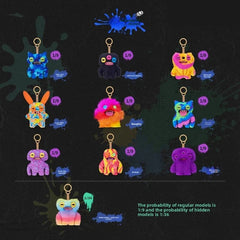ZURU Fuggler Keypers Series 6 Plush Keychain Blind Box - 1 Random