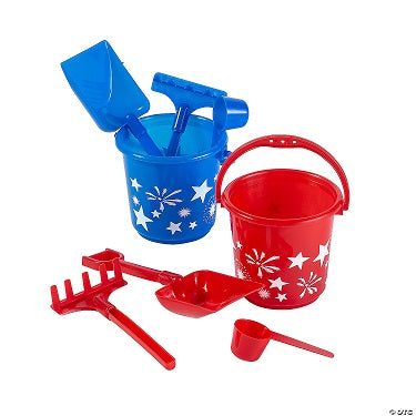 Fun Express Patriotic Summer Mini Beach Playsets (Colors Vary) | Galactic Toys & Collectibles