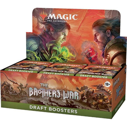 Magic: The Gathering The Brothers’ War Draft Booster Box | 36 Packs (360 Magic Cards) | Galactic Toys & Collectibles