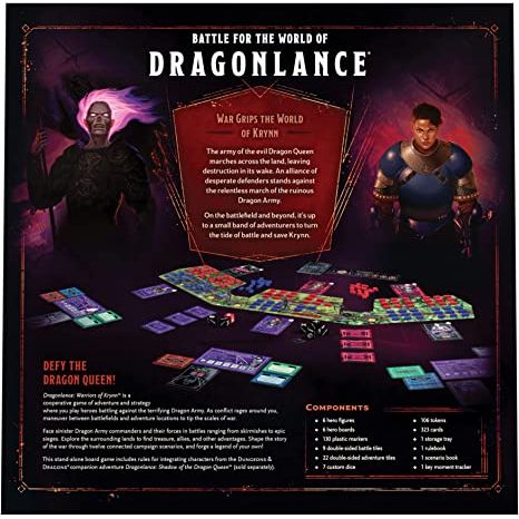 Dragonlance: Warriors of Krynn (Dungeons & Dragons Cooperative Board Game for 3-5 Players) | Galactic Toys & Collectibles