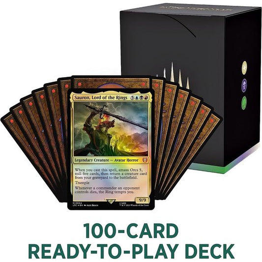 sauron lord of the rings mtg commander deck Hosts Mordor" Precon LOTR-Only Upgrades! (And Bonus Regular the Ring tempts you. Sauron, Lord of the Rings