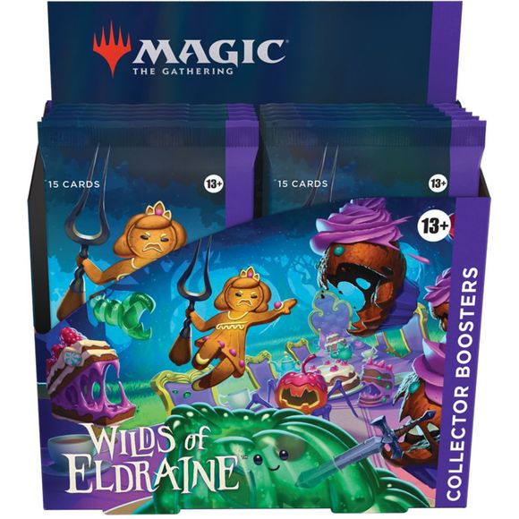 A TALE ONLY YOU CAN TELL—Venture into the untamed Wilds of Eldraine, a fairy tale-inspired world in the Magic multiverse, and free the kingdom from a curse of endless slumber
BEST BOOSTERS FOR COLLECTORS—Collector Boosters are a shortcut to the coolest cards in a set, with packs full of Rare cards, shiny foil cards, and special alt-art, alt-frame cards
BEWITCHING BORDERLESS CARDS—Every Collector Booster contains at least 3 Borderless cards featuring enchanting alternate art too wild to be framed
MORE RARE C
