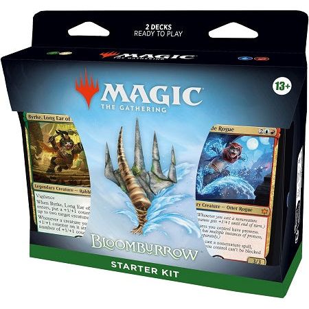 Shrink down to critter size and battle for the Valley with two pre-built 60-card decks, each with one Mythic Rare card and four Rare cards to begin your collecting adventure. The included booklet will teach you the essentials, and you’ll be ready to play in no time! This Magic: The Gathering Starter Kit also contains two deck boxes to store your cards, four double-sided tokens (2 with each deck), two double-sided reference cards to aid you as you play (Turn Order/Attacking & Blocking), and two Magic: The Ga