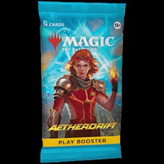 Contents:
14 Magic: The Gathering cards
Each Play Booster may contain these cards: DFT 1–375; SPG 84–93.
1–4 cards of rarity Rare or higher (2: 26%; 3: 2%; 4: <1%)
3–5 Uncommon cards
6–9 Common cards
1 Land cards. 1 card of any rarity is Traditional Foil
Foil Mythic Borderless Graffiti Giants card in <1% of boosters. Traditional Foil Land replaces a Land in 20% of boosters.