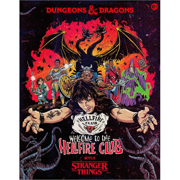 Carry the torch. Continue Hellfire's legacy. The Hellfire Club started as a haven for outsiders, free spirits, and dice-slingers. But founder Eddie Munson's final campaign was left unfinished... until now. Keep the flames of Hellfire burning in this collaborative 3-6 player board game, featuring Eddie's lost adventures. With 4 adventures and hours of play possibilities, Welcome to the Hellfire Club invites you to gather the gang - and choose how the story ends.