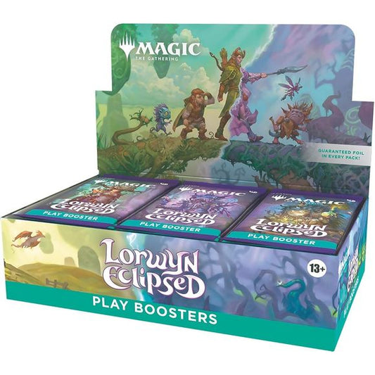 Release Date: Jan 22, 2026
Dare to enter the ever-changing plane of Lorwyn and Shadowmoor. Summon beloved Kithkin, boggarts, merrow, and Elves, that feature new and returning mechanics as well as art from new and returning Lorwyn™ artists! Discover your true self by crossing the boundary of eternal day into eternal night and rise triumphant as a master of order and chaos.
Contains 30 Lorwyn Eclipsed Play Boosters
Each Play Booster contains 14 Magic: The Gathering cards
May contain these cards: ECL 1–351; SP