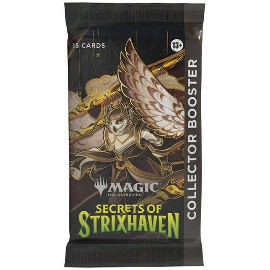 Contents:
• 15 Magic: The Gathering cards
• May contain these cards: SOS 1–271, 282–362; SOC 1–10, 61–108; SOA 1–195; SPG 149–158
• Includes 5 cards of rarity Rare or higher
• 5 Uncommon cards
• 4 Common cards
• 1 Land
• Headliner Mythic in <1% of boosters