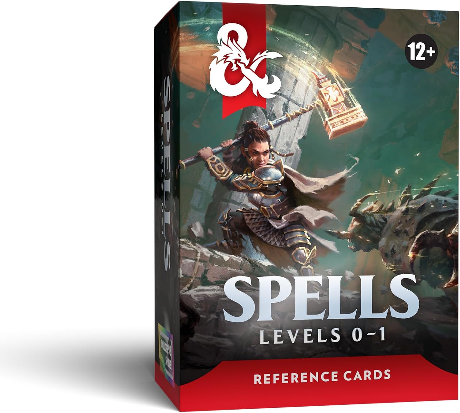 Bring your spells to life with these quick-reference cards for Dungeons & Dragons. Keep your magic in hand, making it faster and easier to play. Your spells are ready when adventure calls. For use with the Player’s Handbook. Included inside: 34 level 0 spells, 64 level 1 spells, 6 customizable cards, and 1 instruction card.