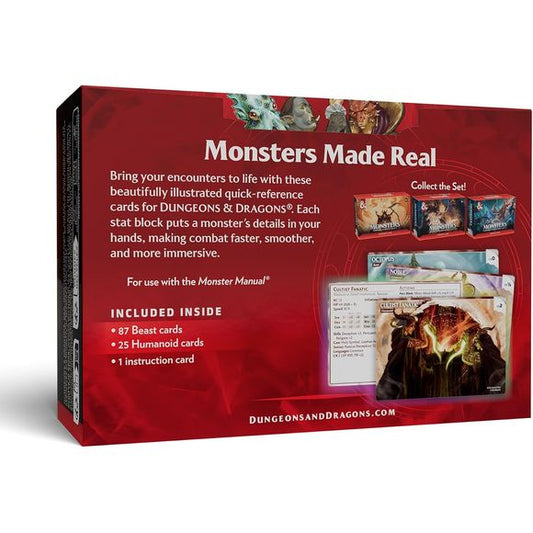 Dungeons & Dragons Reference Cards Monsters Animals and NPCS D&D
