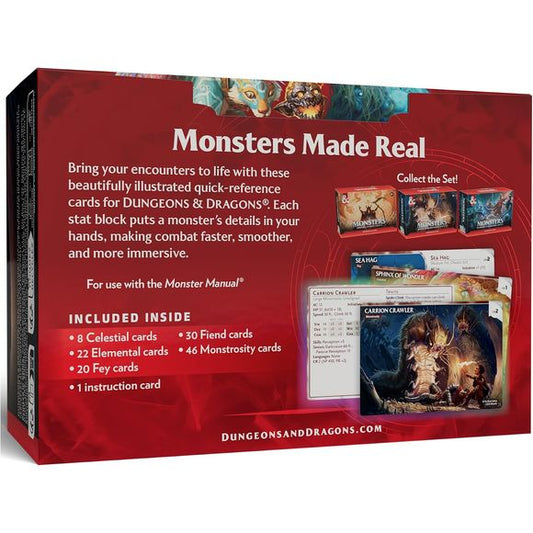 Dungeons & Dragons Reference Cards Monsters Mystical and Menacing D&D