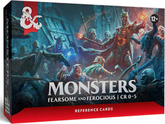 Bring your encounters to life with these beautifully illustrated quick-reference cards for Dungeons & Dragons. Each stat block puts a monster’s details in your hands, making combat faster, smoother, and more immersive. For use with the Monster Manual. Included inside: 20 Aberration cards, 14 Construct cards, 17 Dragon cards, 6 Giant cards, 5 Ooze cards, 13 Plant cards, 25 Undead cards, and 1 instruction card.