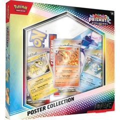 PRE-ORDER: Expected to ship in January 2025

Discover a Rainbow of Eevee Friends! Eevee's three Evolutions originally discovered in the Kanto region are beloved by Pokemon Trainers across the land, and now you can add them to your own collection as foil promo cards! You'll also get a poster featuring the special Scarlet & Violet- Prismatic Evolutions expansion, along with three booster packs to open. The only question is which cards you'll find inside them! The Pokemon TCG: Scarlet & Violet- Prismatic Evolu