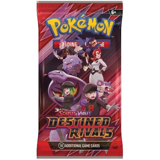 Each Scarlet & Violet— Destined Rivals booster Pack contains 10 Cards