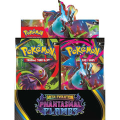 LIMIT 3 per person

Release Date November, 2025
Pokémon TCG: Mega Evolution—Phantasmal Flames Booster Display Box comes with 36 booster packs from Pokémon TCG: Mega Evolution—Phantasmal Flames.
The Mega Evolution—Phantasmal Flames expansion has over 120 cards to collect and has new Mega Evolution Pokémon ex.
A great item for diving deep into collecting or playing the new Pokémon TCG: Mega Evolution— Phantasmal Flames expansion