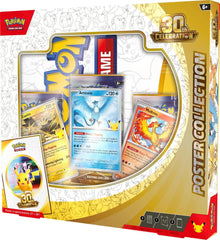 Release Date September 16th, 2026
Celebrating 30 Years of Pokémon! Commemorate 30 years of joy with fan-favorite Pokémon spanning three dazzling decades! Celebrate this magnificent milestone with the mighty presences of Mewtwo ex and Mew ex, followed by a wealth of allies like Umbreon ex, Salamence ex, and Greninja ex. Plus, there are 30 reasons to honor Pikachu, as each booster pack contains one—with 30 unique variations to collect as Pikachu rare cards! And, whether you’re looking forward to a glittering