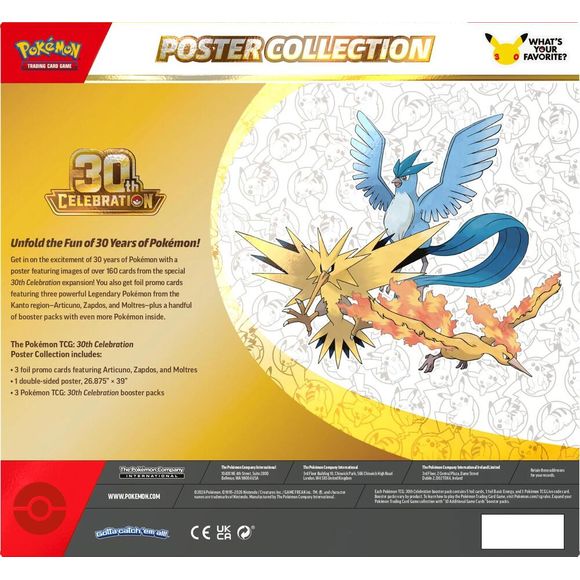 PREORDER SEPTEMBER 2026) Pokemon TCG 30th Celebration 30C Poster Coll – Galactic Toys & Collectibles