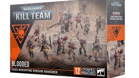 This multipart plastic kit allows you to build 10 Traitor Guard operatives, plus a Traitor Enforcer and his Traitor Ogryn.
This set comprises 151 plastic components and is supplied with 10x Citadel 25mm Round Bases, 1x Citadel 32mm Round Base, and 1x Citadel 40mm Round Base. These miniatures are supplied unpainted and require assembly – we recommend using Citadel Plastic Glue and Citadel Colour paints.