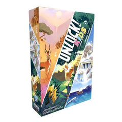 Unlock! is a co-operative card game inspired by escape rooms that uses a simple system which allows you to search scenes, combine objects, and solve riddles. In this Legendary collection, complete 3 stories chock filled with puzzles! Discover the legend of the sacred baobab and restore rain to dried-up villages in the Heartland of Africa! Solve the Mysteries of Chichen Itza and discover the mythical ball game! Voyage to Olympus, encounter legendary creatures and discover the mythical Greek Gods!