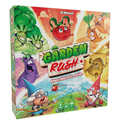 A 2-player game where players race to grow vegetables in their garden and fill their basket before their neighbor. ​
Careful planning is needed to plant each vegetable in its unique pattern for future harvesting, while keeping an eye on the conveyor belt shared between the gardens.