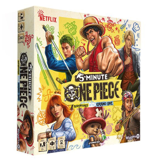 Find adventure with your pirate crew in this fast-paced co-op card game! Choose your island, clear challenges, and overcome each card in the Adventure Deck to win…all in 5 minutes!

There’s no turn-taking: race against the clock with your crew in real-time to match symbols on the Going Merry.