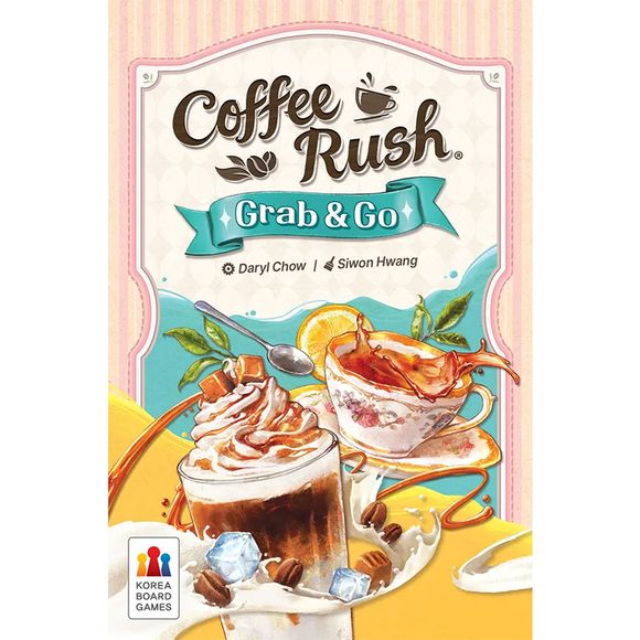 Coffee Rush: Grab & Go is a speedy, travel-friendly spin on the hit game Coffee Rush, keeping the same order-fulfilling tension but stripping it down for fast, portable play. Players race in real time to grab ingredient cards from a shared stock, complete drink orders before rivals, and keep customers happy.

Contents:
33 order cards, 104 ingredient cards, 1 rulebook

Minimum Recommended: Age	8
Average Play Time: 30 Minutes