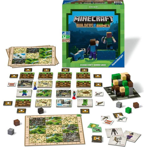 Ravensburger: Minecraft: Builders & Biomes Strategy Board Game | Galactic Toys & Collectibles