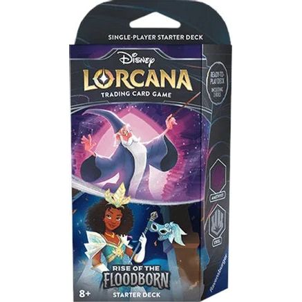 Disney Lorcana: Rise of the Floodborn Starter Deck - Amethyst and Steel | Galactic Toys & Collectibles