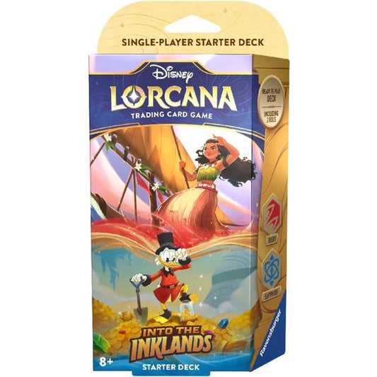Disney Lorcana: Into the Inklands Starter Deck - Ruby and Sapphire | Galactic Toys & Collectibles