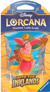 Each Disney Lorcana: Into the Inklands Booster Pack contains 12 random cards.
Contents:
• 6 common cards
• 3 uncommon cards
• 2 rare, super rare, or legendary cards
• 1 foil card (random rarity level)