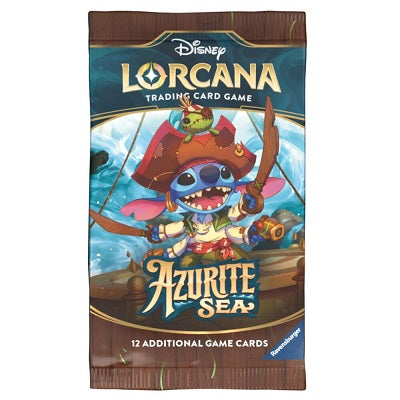 Each Disney Lorcana: Shimmering Skies booster pack contains 12 random cards.
Booster Pack Contents:
• 6 common cards
• 3 uncommon cards
• 2 rare, super rare, or legendary cards
• 1 foil card (random rarity level)